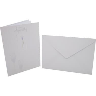 Designer Greetings Card & Envelope
"With Sympathy. May This Message", Assorted Color