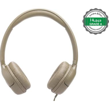 Renewed Grade A JBL Tune 530C On-Ear Headphones
Wired, Built-in Microphone, Beige