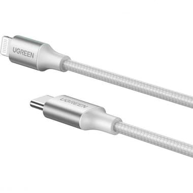 يوغرين يواس 304 سي الى لايتنينغ-يو اس بي سلك شحن ونقل بيانات
2 متر, 6.56 قدم, فضي