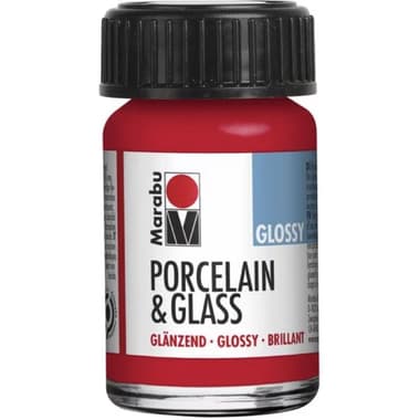 Marabu Water-based
Bright Colors, Lightfast Dishwasher Safe without Curing Porcelain/Glass Painting, Cherry, 15.00 ml ( .53 oz ), 1 Color
