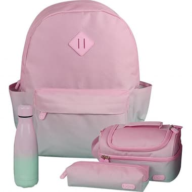 Roco Gradient Backpack with Accessory
Pink/Green