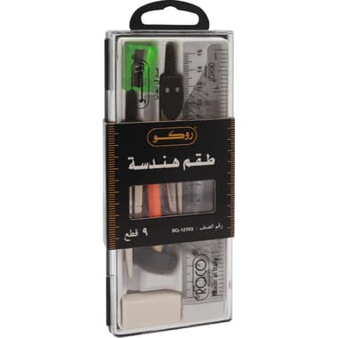 Roco #300 Geometry Set
Plastic/Steel, 9 Parts