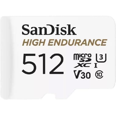 SanDisk High Endurance MicroSDXC
512 GB