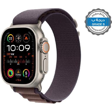 Renewed Grade B Apple Watch Ultra 2
GPS + Cellular, eSIM Supported, Natural Titanium Case/Indigo Alpine Loop - Small