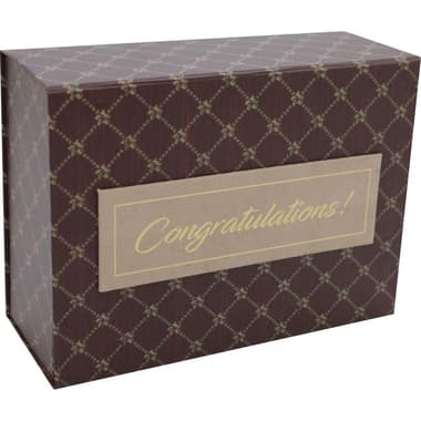 Gift Box
Foldable Box with Magnet Closure, Medium, Red/Gold