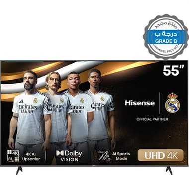 Renewed Grade B Hisense 55A6K 55" 4K Ultra HD
LED, HDR10+, Black