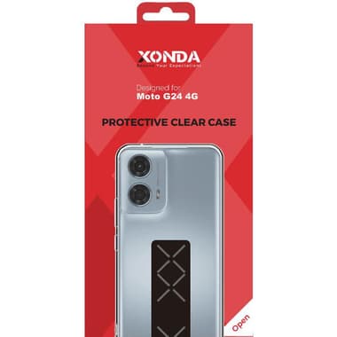 Xonda Back Cover Mobile Case with Strap
for Motorola moto g24 4G, Clear