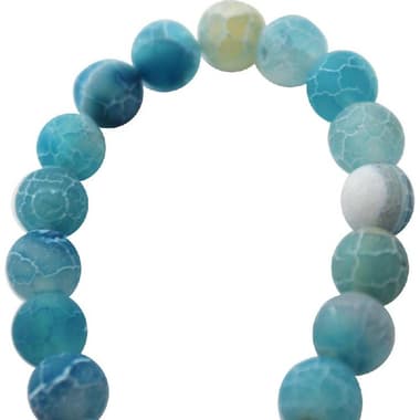 Royal Falcon Beads
Agate Matte, Round, Aqua,