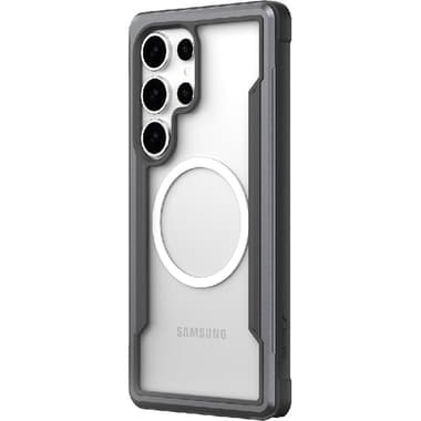 Raptic Raptic Shield Back Cover Mobile Case with MagSafe
for Samsung Galaxy S25 Ultra, Clear/Black