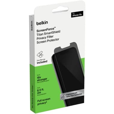 بيلكن سكرين فورس زجاج معالج انفيسيغلاس واقي شاشة للهاتف الذكي
لهاتف iPhone 17e, درجة 30) خصوصية ذات اتجاهين)