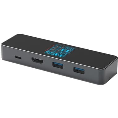 فيل تك محطة متعددة المنافذ
USB-C (3.2), (HDMI/2X USB-C/3X USB-A) منافذ 6, رمادي/أسود