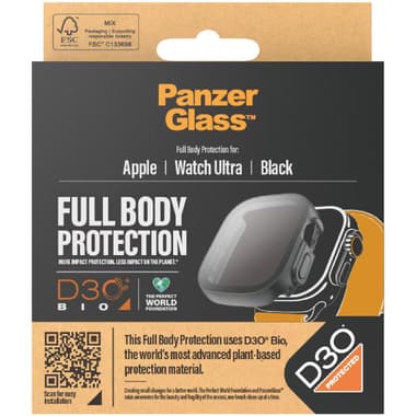 PanzerGlass Full Body Protection Smartwatch Fit Case
for Apple Watch Ultra 2, Black