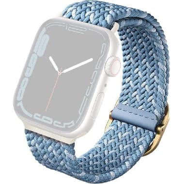 Uniq Aspen Wrist Strap
for Apple Watch Series 11 42/Watch Series 10 42/Watch Series 9 41/Watch SE 40, Braided Band, with Stainless Steel Buckle, Cerulean Blue