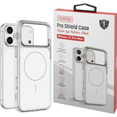 Techpick Pro Shield Back Cover Mobile Case with MagSafe
for iPhone 17 Pro Max, White