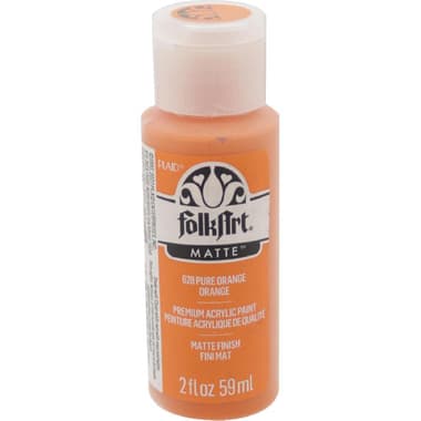 Plaid FolkArt Acrylic Paint Artist's Pigment
Pure Orange, 2.01 oz ( 57.11 ml ),