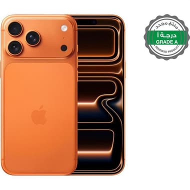 منتج مجدد درجة أ ابل آيفون 17 برو
512 جيجابايت, برتقالي كوزمك, الجيل الخامس