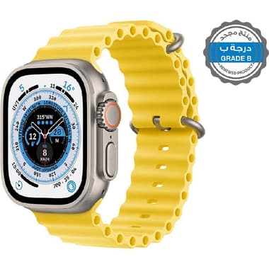 Renewed Grade B Apple Watch Ultra
GPS + Cellular, eSIM Supported, Natural Titanium Case/Yellow Ocean Band
