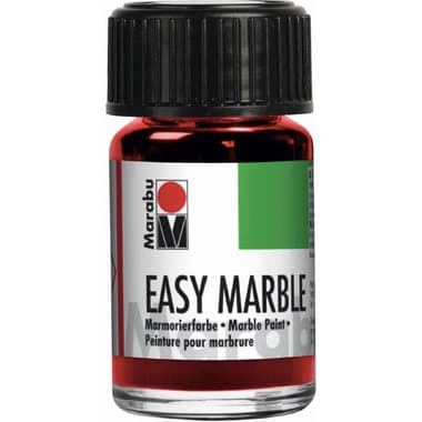 Marabu Easy Marble Solvent-based
Bright Colors Marbling Paints, Cherry Red, 15.00 ml ( .53 oz ), 1 Color