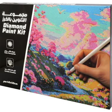 Country Side Diamond Painting Kit
Assorted Color, Canvas + Frame + Tools + Bags of Gems