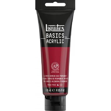 Liquitex Basics Acrylic Paint
Alizarin Crimson, 4.00 oz ( 113.65 ml )