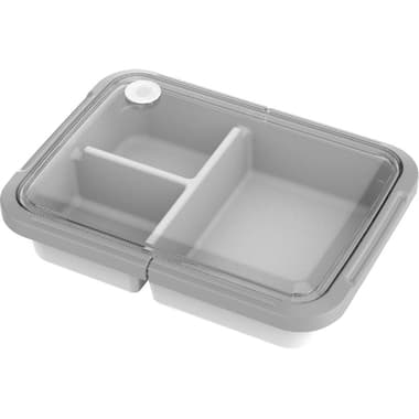 Lunch Box
Rectangle - with 3 Partition, Grey/White