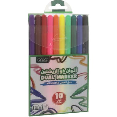Roco Washable Marker
Broad/Fine Double Point, Assorted Color