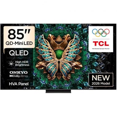 تي سي ال 85 بوصة تلفزيون ذكي
دقة 4 كيه QD Mini-LED, 144 هرتز, اسود, سي 6 كي برو
