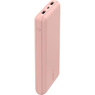 Belkin BoostCharge Power Bank 20K
Fast Battery Charging, 20000 mAh, 3 USB (1X USB-C/2X USB), Rose Gold