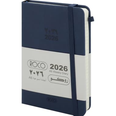 Roco 2026 Weekly Diary
Gregorian/Hijri Weekly, Navy Blue