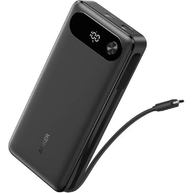 انكر باور بانك مع كابل USB-C مدمج
87W, شحن سريع بتقنية (بي دي ), يو اس بي سي/يو اس بي - منفذ يو اس بي, 20000 مل أمبير, اسود