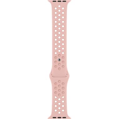 Apple Nike Sport Band Wrist Strap
for Apple Watch Series 7 45/Watch Series 6 44/Watch Series 5 44/Watch SE 44, Fluoroelastomer, Regular Band Size, Pink Oxford/Rose Whisper