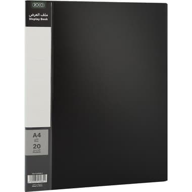 Roco Display Book
20 Pockets, A4, Polypropylene, Black