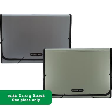 Data Bank Expanding File with Division
A4, 13 Pockets, Assorted, Color and Design May Vary