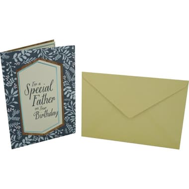 Designer Greetings Card & Envelope
"For a Special Father", Assorted Color
