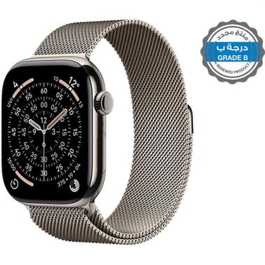 Renewed Grade B Apple Watch Series 11 42
Smartwatch, GPS + Cellular, Natural Titanium Case, Natural, Milanese Loop, One Size