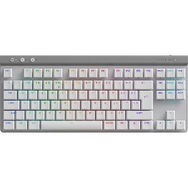 لوجيتيك جي 515 براون سويتش TKL لايت سبيد RGB لوحة مفاتيح للالعاب
جيجا هرتز 2.4 لاسلكي/بلوتوث RF/سلكي USB-C, ماك/متوافق مع أجهزة ويندوز, ابيض