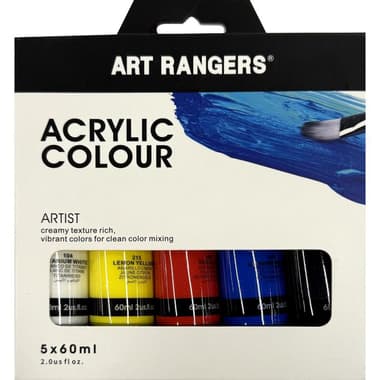 MBGI-Wap Basics Color Set Acrylic Color
5 Colors 60.00 ml ( 2.11 oz )