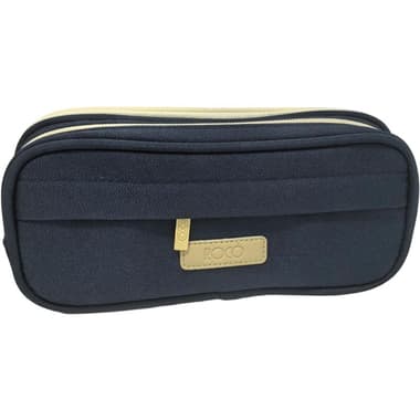 Roco Soft Pencil Case
Plain Color with Printed Logo, Front Pocket, Dark Blue