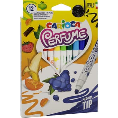 Carioca Perfume Felt-tip Marker
Assorted Color, 12 Pieces