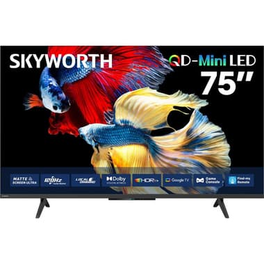سكاي وورث 75 بوصة تلفزيون ذكي
دقة 4 كيه QD Mini-LED, 120 هرتز, اسود, X6600H