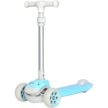 Gorox 3-Wheel Kick Scooter
Kinetic Flashing Wheels, 4.5" Front and 3" Rear, Blue/Grey