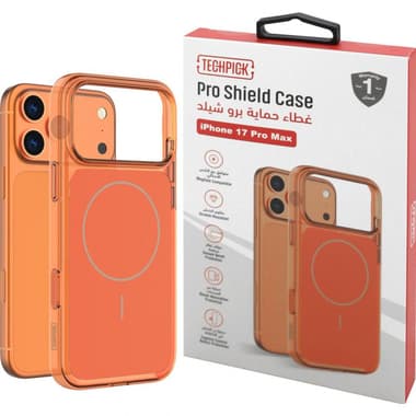 Techpick Pro Shield Back Cover Mobile Case with MagSafe
for iPhone 17 Pro Max, Orange