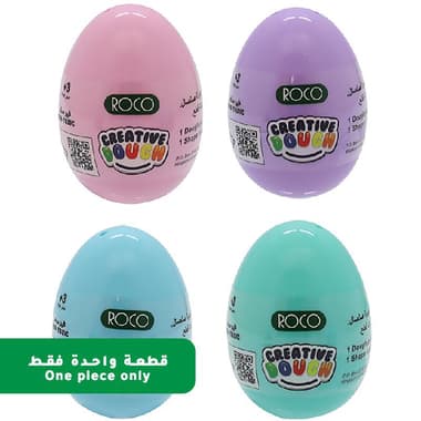 Roco Silly Scents Dough Egg Modelling Clay/Dough + Accessory
Assorted, Color and Design May Vary