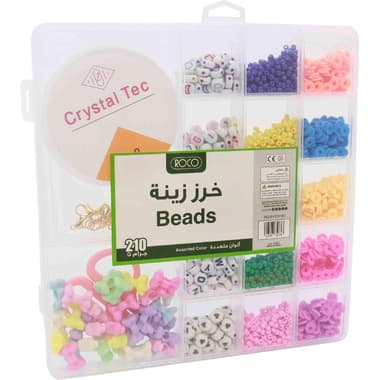 روكو خرز ملون متنوع
حروف انجليزية, أشكال مختلطة, ألوان متنوعة