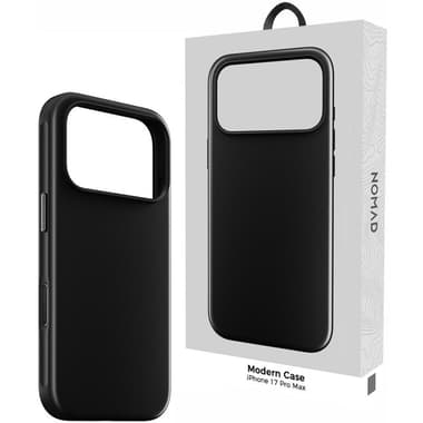 Nomad Modern Back Cover Mobile Case with MagSafe
for iPhone 17 Pro Max, Vulcan Black