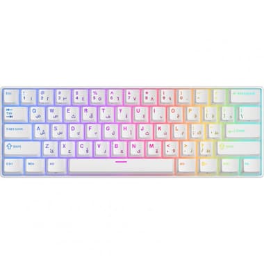 RK Royal Kludge 60% Red Switch Gaming Keyboard
Wireless (2.4 GHz RF)/Wired, for Laptop/Desktop Computer/Gaming Desktop Computer/CPU Windows OS, White