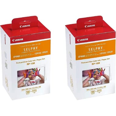 Canon RP-108 (Twin Pack) Color Ink/Paper Set
false
