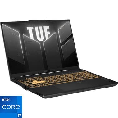 Asus TUF F16 Gaming Laptop
16", Intel Core i7, 16 GB RAM, 1 TB M.2 NVMe PCIe 4.0 SSD, Windows 11 Home, NVIDIA GeForce 6 GB