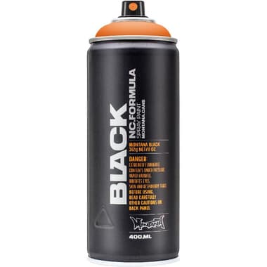 MONTANA-CANS Black Spray Paint
Power Orange, 400.00 ml ( 14.08 oz )