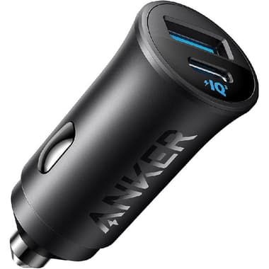 Anker 30W Car Charger with PPS Technology
PowerIQ, 30 Watts, Dual USB (USB-A/USB-C), Black